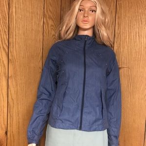 Women's Lululemon Wet Dry Warm Lightweight Activewear Outerwear Jacket blue